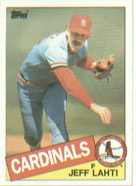 1985 Topps Baseball Cards      447     Jeff Lahti